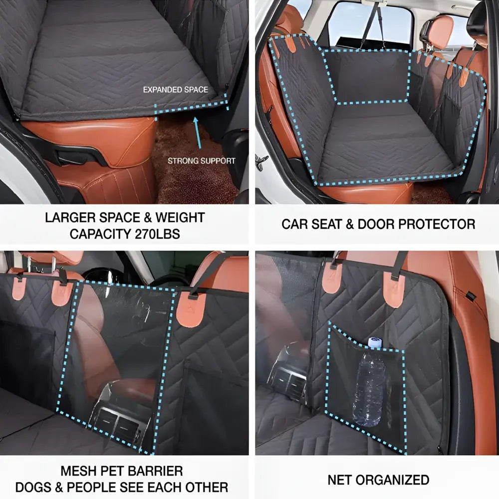 Hard Bottom Dog Car Seat Cover